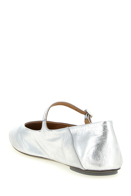 'Strascico' ballet flats Silver