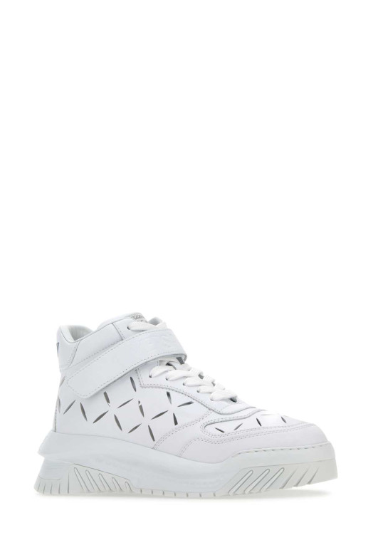 White leather Odissea sneakers VERSACE (10089641A06403)