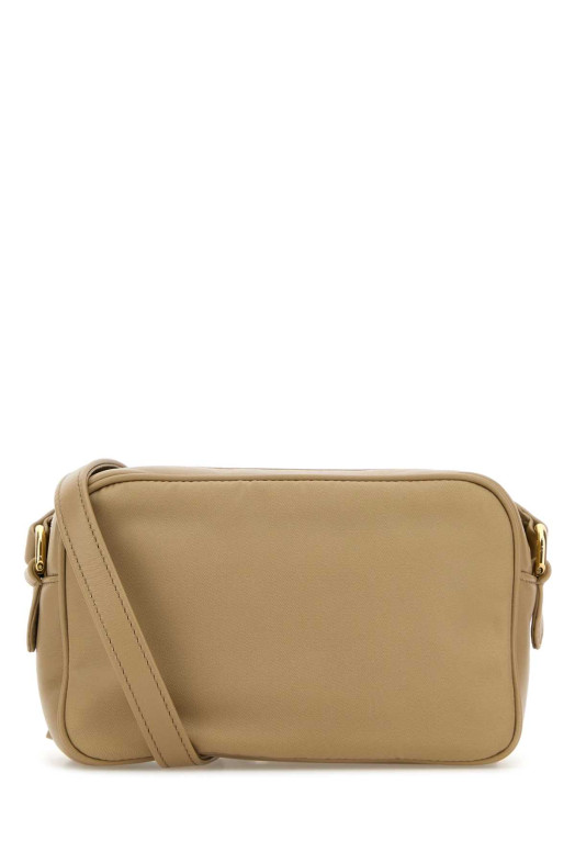 Beige Re-Nylon and nappa leather mini crossbody bag PRADA (1BH166VDXORP0C)