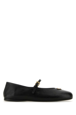 Black nappa leather ballerinas Black PRADA (1F793NF005038)