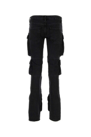 Black denim jeans White THE ATTICO (241WCP113D066)
