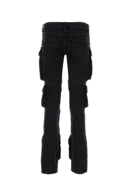 Black denim jeans White THE ATTICO (241WCP113D066)