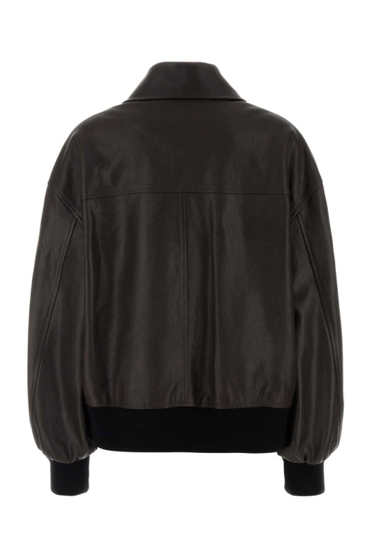 Шоколадная кожаная куртка Shelman KHAITE (6166729L729)