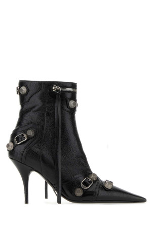 Black leather Cagole ankle boots Black BALENCIAGA (694379WAD4E)