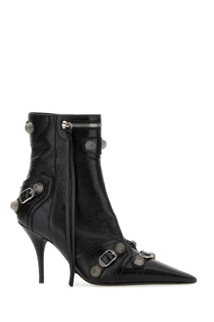 Black leather Cagole ankle boots Black BALENCIAGA (694379WAD4E)