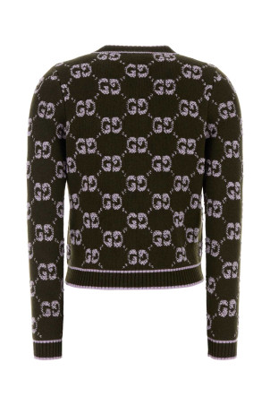 Embroidered wool cardigan GUCCI (713300XKCNA)