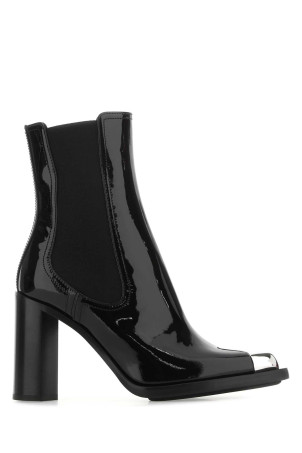 Black leather ankle boots Black ALEXANDER MCQUEEN (718857WIA3G)