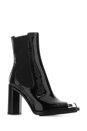 Black leather ankle boots Black ALEXANDER MCQUEEN (718857WIA3G)