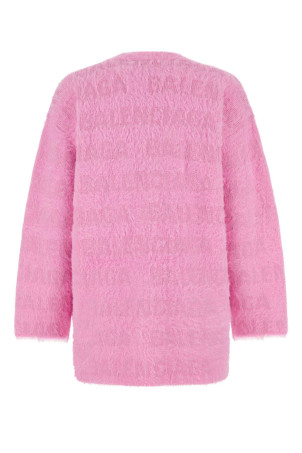Pink stretch wool blend cardigan BALENCIAGA (769146T6230)