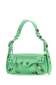 Светло-зеленая кожаная сумка через плечо Le Cagole Sling XS BALENCIAGA (7716701VG9Y)