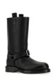 Black leather ankle boots Black BURBERRY (8074375)