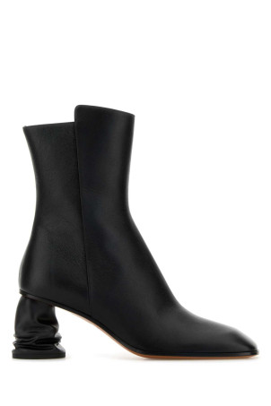 Black leather ankle boots Black ALEXANDER MCQUEEN (808145WHABR)