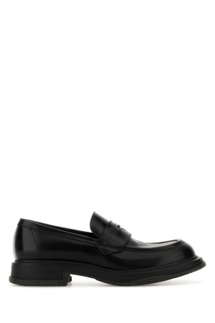 Black leather loafers Black GUCCI (851396AADEO)