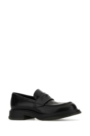 Black leather loafers Black GUCCI (851396AADEO)