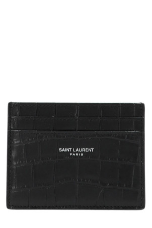 Держатель для визиток с логотипом, черный SAINT LAURENT (375946DZE0E1000) Держатель для визиток с логотипом, черный SAINT LAURENT (375946DZE0E1000)
