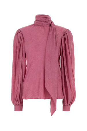 Fuchsia twill blouse GUCCI (854520ZAUII)