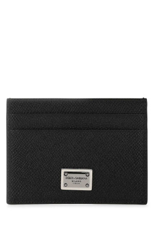 Black leather card holder Black DOLCE & GABBANA (BP0330AG219)