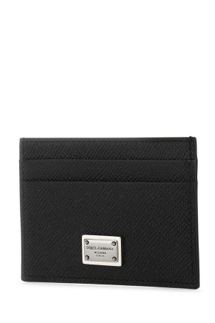 Black leather card holder Black DOLCE & GABBANA (BP0330AG219)