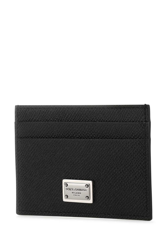 Black leather card holder Black DOLCE & GABBANA (BP0330AG219)