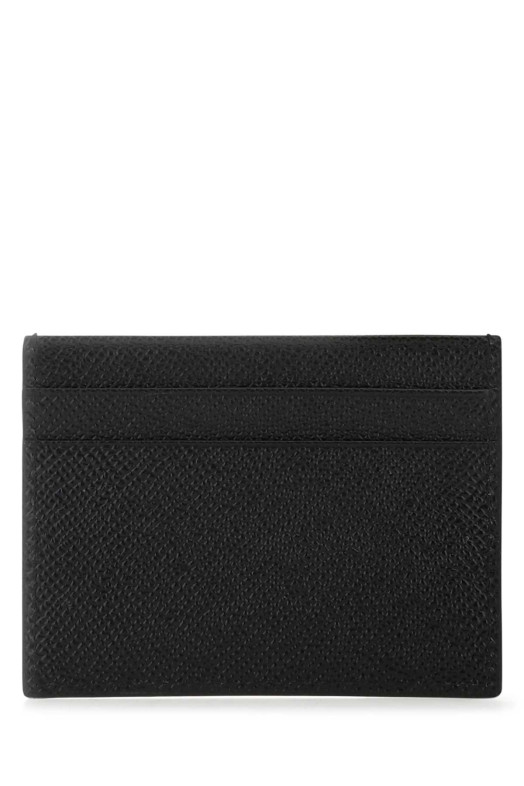 Black leather card holder Black DOLCE & GABBANA (BP0330AG219)
