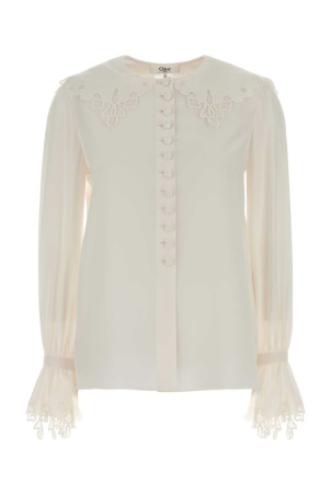White crepe blouse Beige CHLOE (CH25WHT99005)