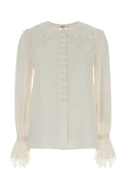 White crepe blouse Beige CHLOE (CH25WHT99005)