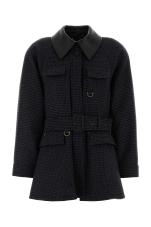 Embroidered wool coat Green CHLOE (CH25WVE17174)