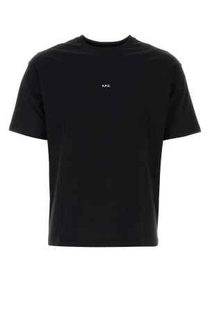 Black cotton t-shirt A.P.C. (COHBWH26386)