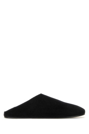 Black suede Hudson slippers Black THE ROW (F2118L302)