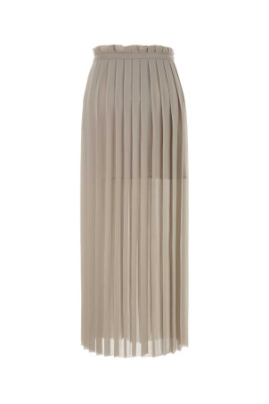 Cappuccino polyester skirt AMI (FSK353PL0027)