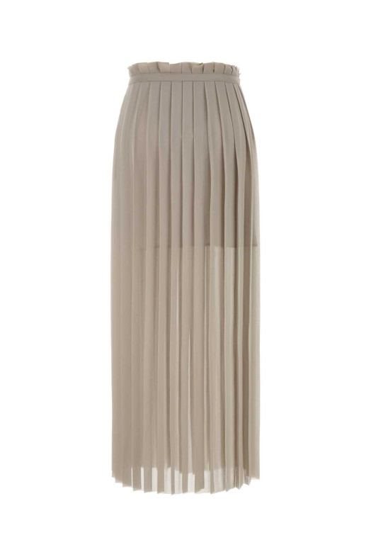Cappuccino polyester skirt AMI (FSK353PL0027)