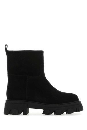 Black suede ankle boots GIA COUTURE (GIA23)