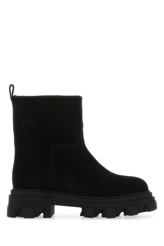 Black suede ankle boots GIA COUTURE (GIA23)