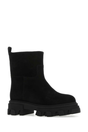 Black suede ankle boots GIA COUTURE (GIA23)