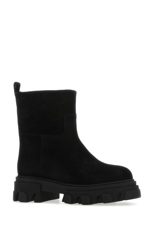 Black suede ankle boots GIA COUTURE (GIA23)