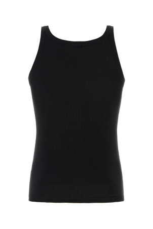 Black cotton Marcello tank top Black DOLCE & GABBANA (M8C19JONN96)