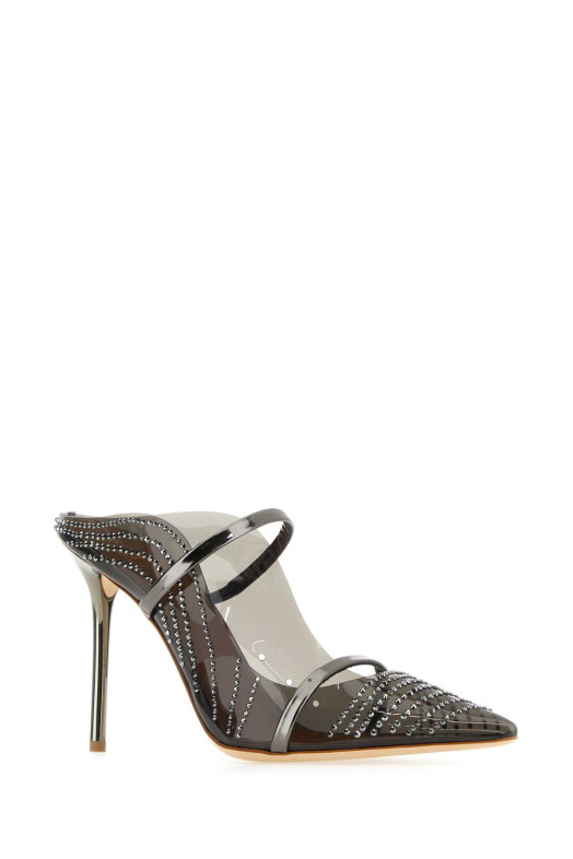 Embellished leather and rubber Maureen mules MALONE SOULIERS (MAUREEN100308)