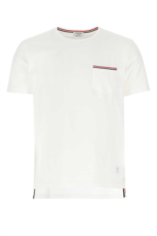 SS RWB POCKET T Белый THOM BROWNE (MJS010A01454)