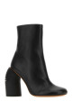 Black leather Spring ankle boots Black OFF WHITE (OWID033S23LEA001)