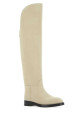 Sand suede Equestrian boots Beige DURAZZI (SB02C)