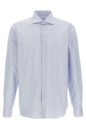 Striped cotton shirt BLUE