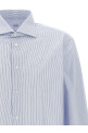 Полосатая хлопковая рубашка СИНЯЯ BORRIELLO 140134