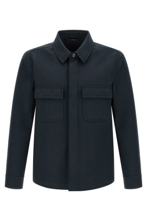 Twill overshirt Blue