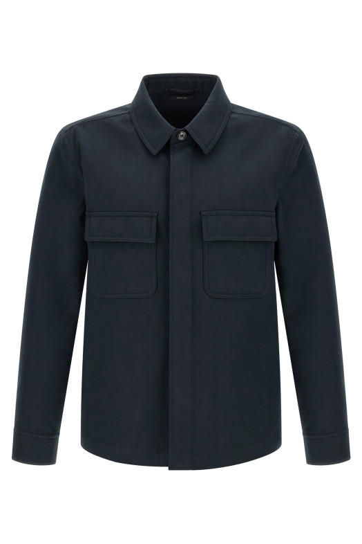Twill overshirt Blue