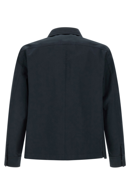 Twill overshirt Blue