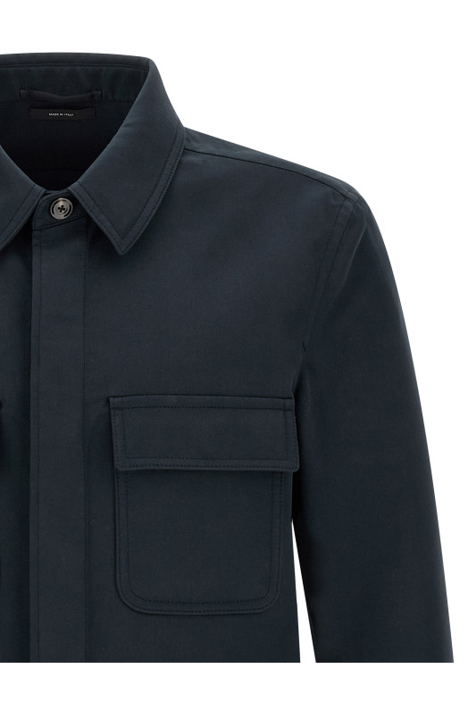 Twill overshirt Blue