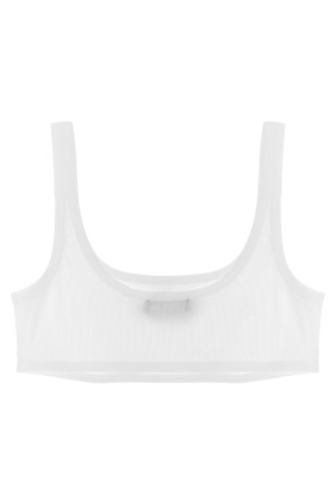 'Versace Logo' bra White