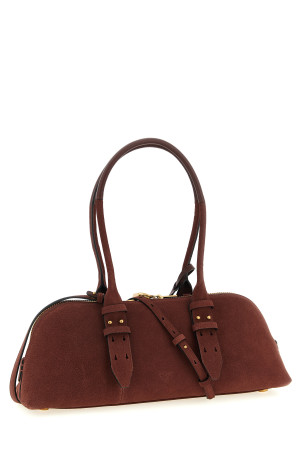 'Bowling Baguette' large shoulder bag Bordeaux