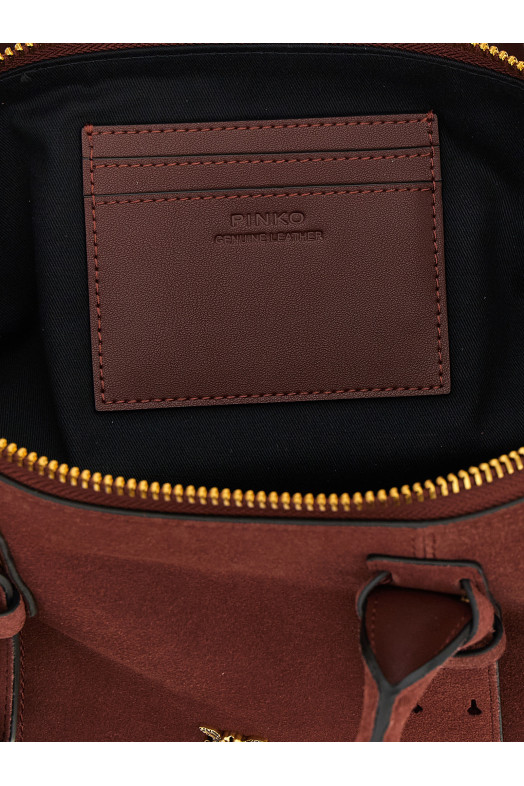 Большая сумка через плечо «Bowling Baguette» бордового цвета 106169A2JHR49Q