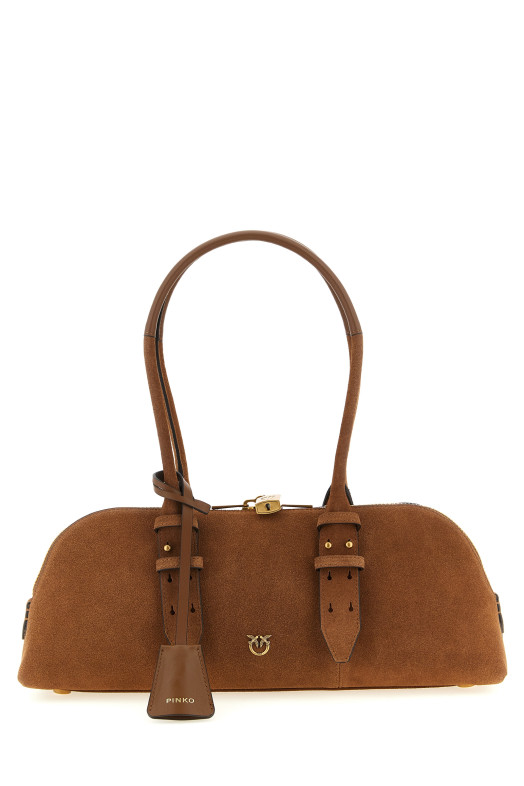 'Bowling Baguette' large shoulder bag Brown
